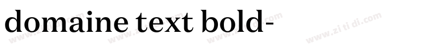 domaine text bold字体转换 domaine text bold字体转换
